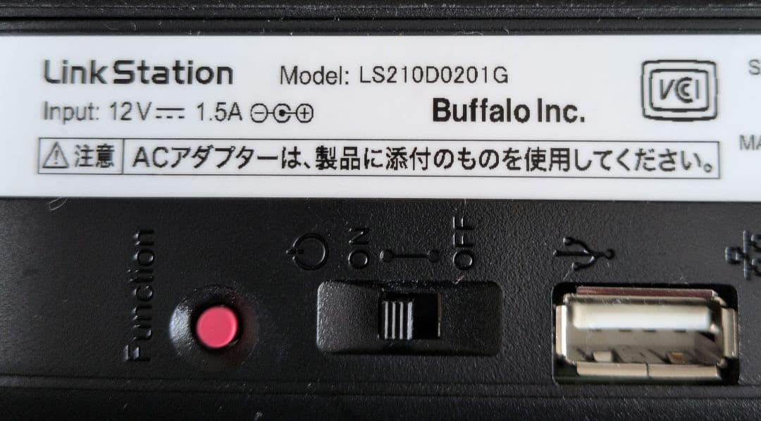 BUFFALO NAS ネットワークHDD 2TB LS210D0201G