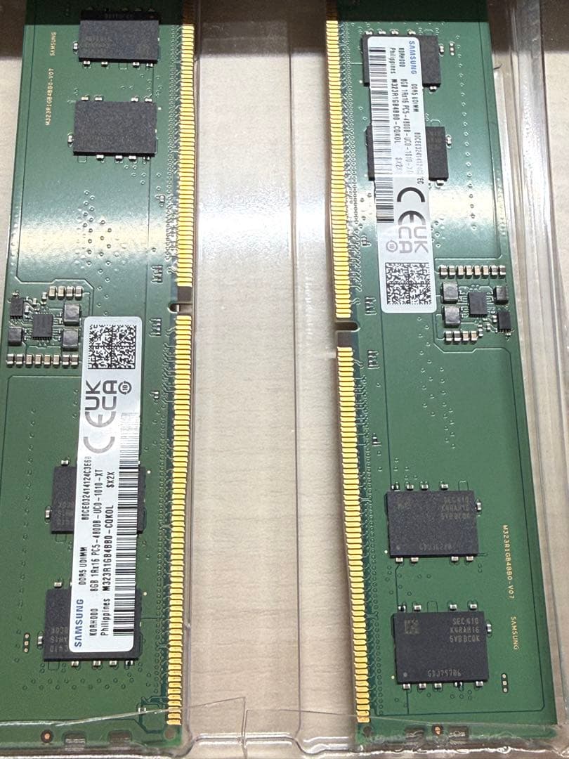 Samsung DDR5 16GB（8GB×2） 4800MHz メモリセット