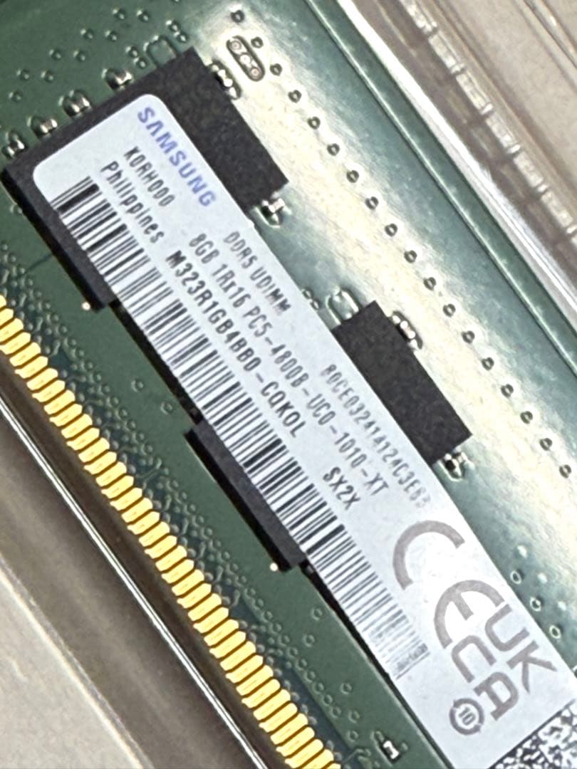 Samsung DDR5 16GB（8GB×2） 4800MHz メモリセット