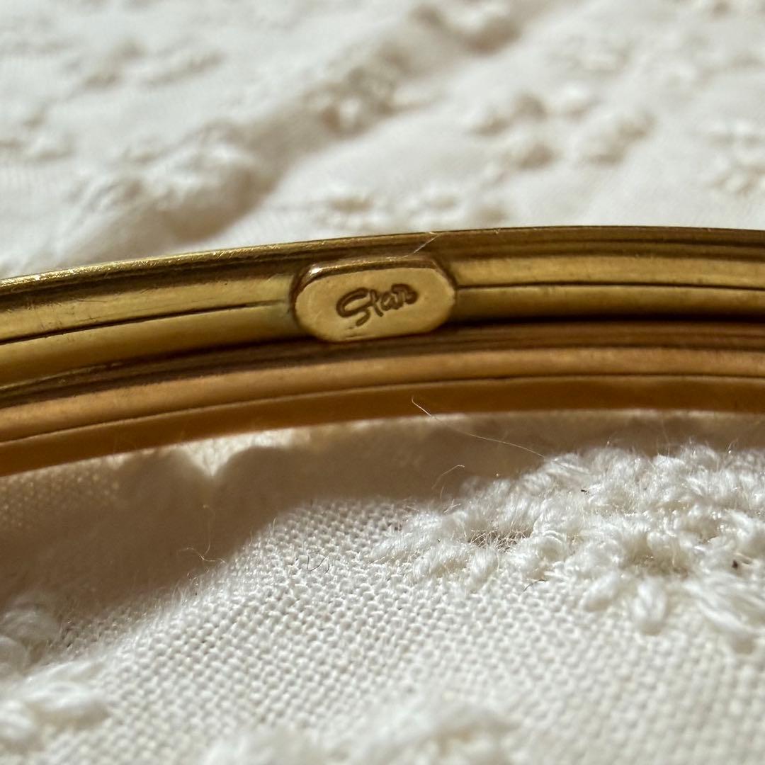 【正規品】STAR JEWELRYスタージュエリー ゴールドトーンダブルバングル