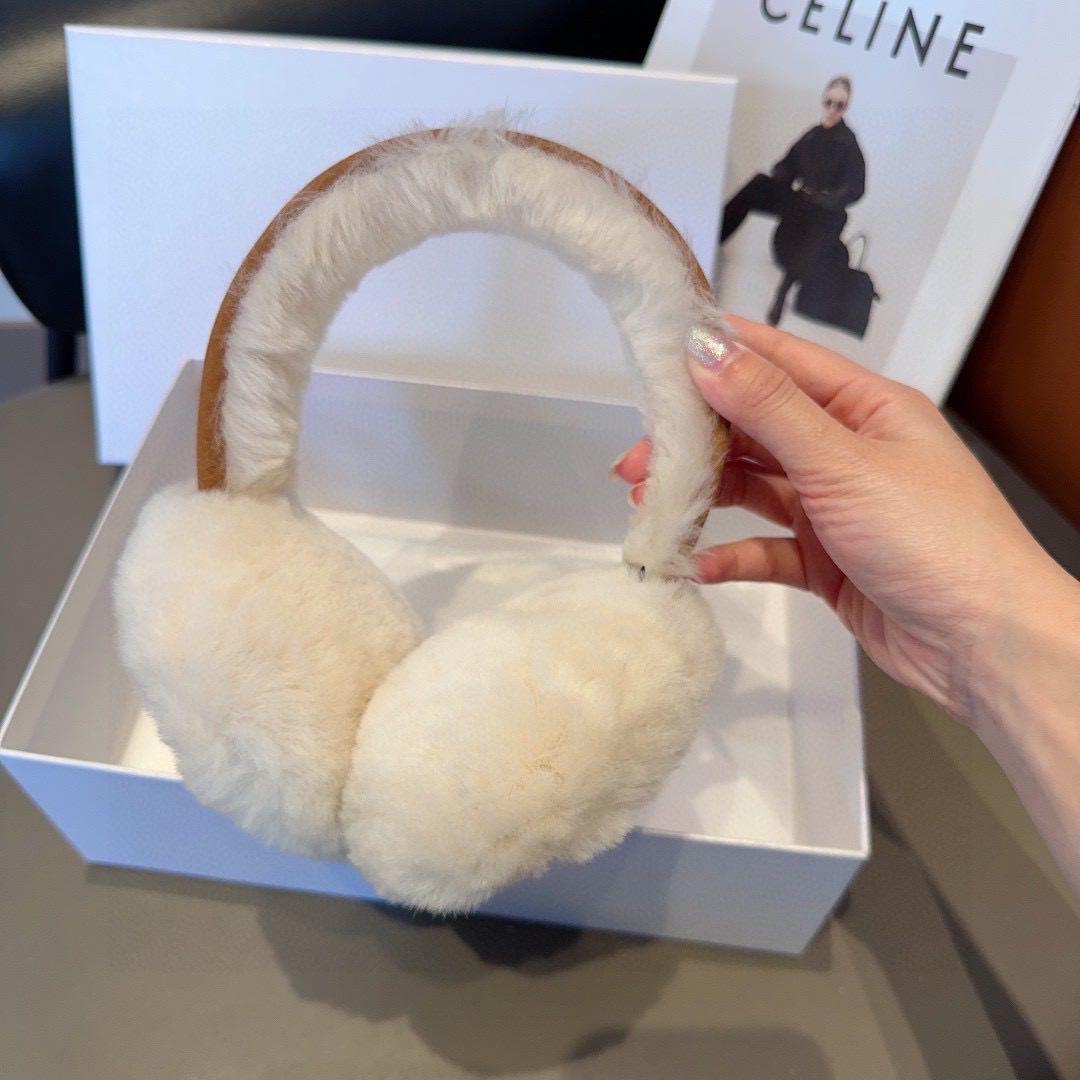k*ル様 UGG シープスキンイヤーマフ[アグ] 秋冬 耳を保暖 ブラウン