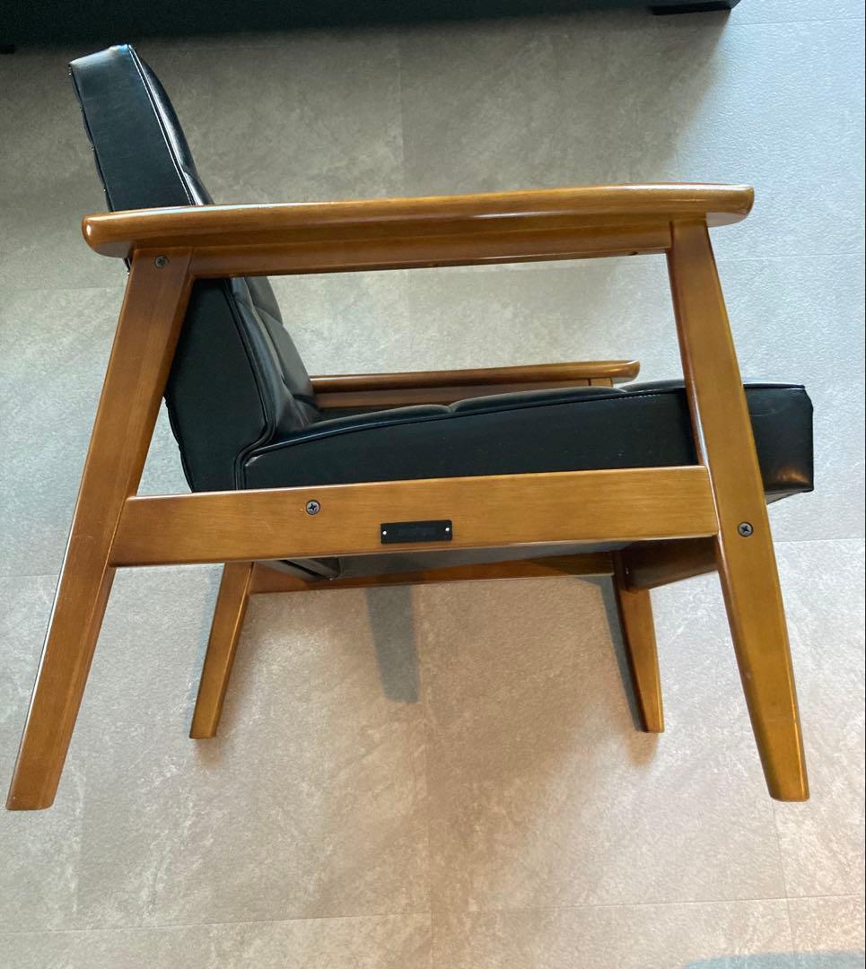 カリモク60 Kチェア 1シーター ブラック 美品