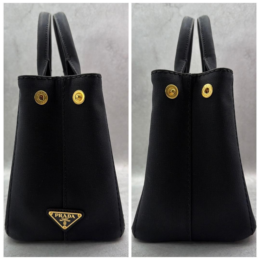 PRADA プラダ カナパ S ハンドバッグ ショルダー付 2way ブラック