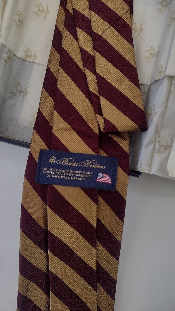 【新品】BROOKS BROTHERS バーストライプ　レップタイ USA製