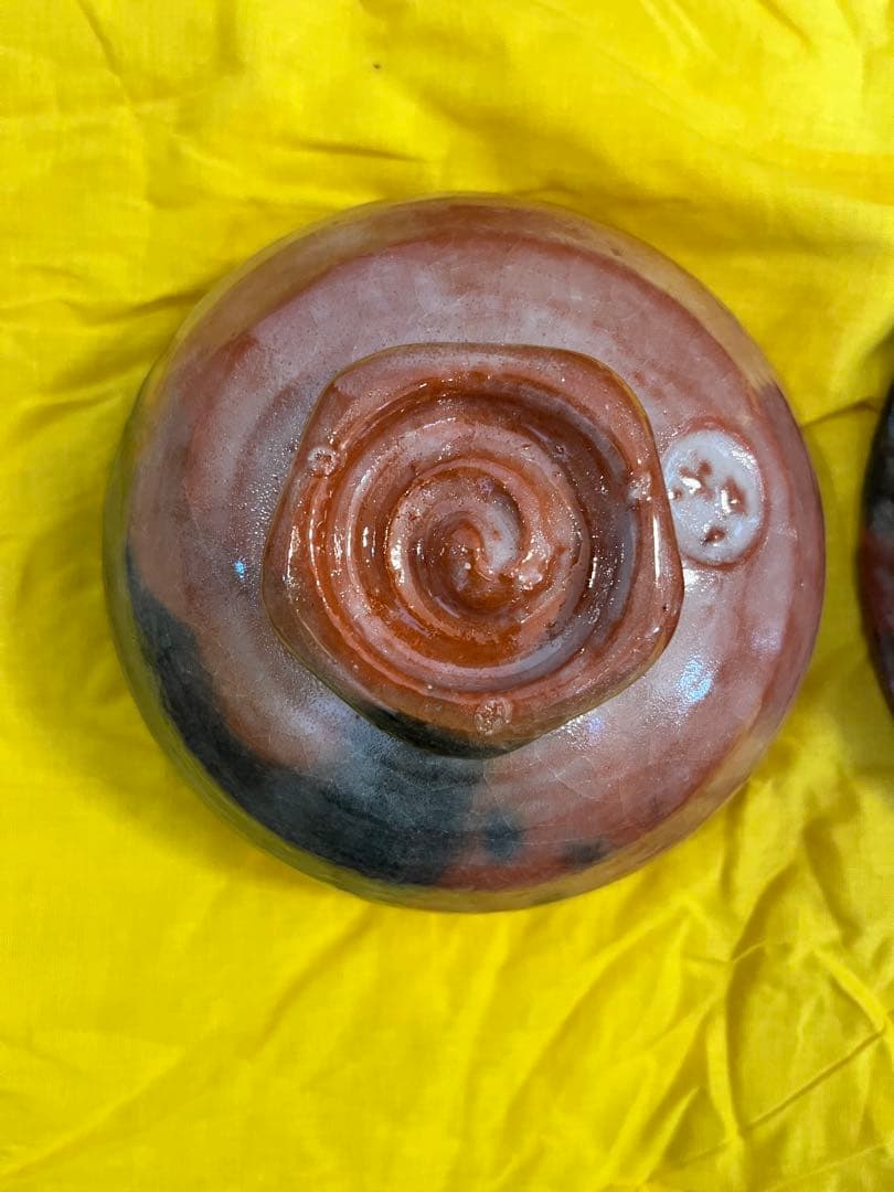 嶋臺　嶋台茶碗　川崎和楽造　楽焼　未使用品