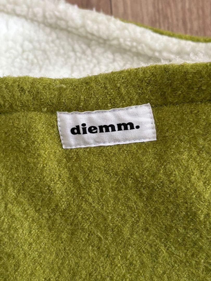 Diemm wool bag トートバッグ 黄緑 グリーン