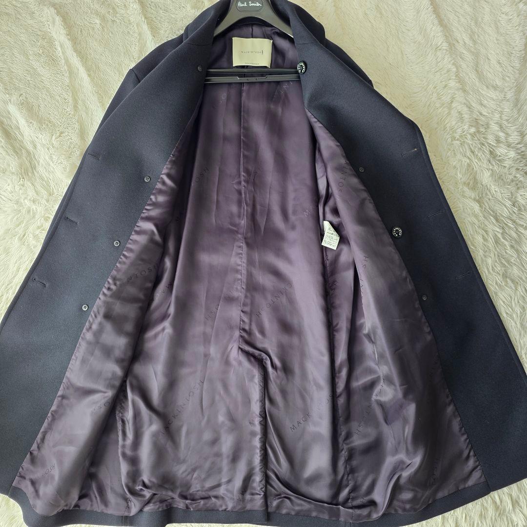 【定価¥137500-/極美品】マッキントッシュ トレンチコート ネイビー系