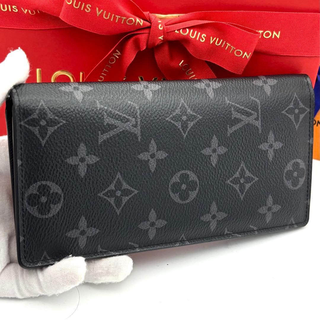 ☆極美品☆ルイヴィトン 長財布 モノグラムエクリプス ブラザ メンズ ブラック