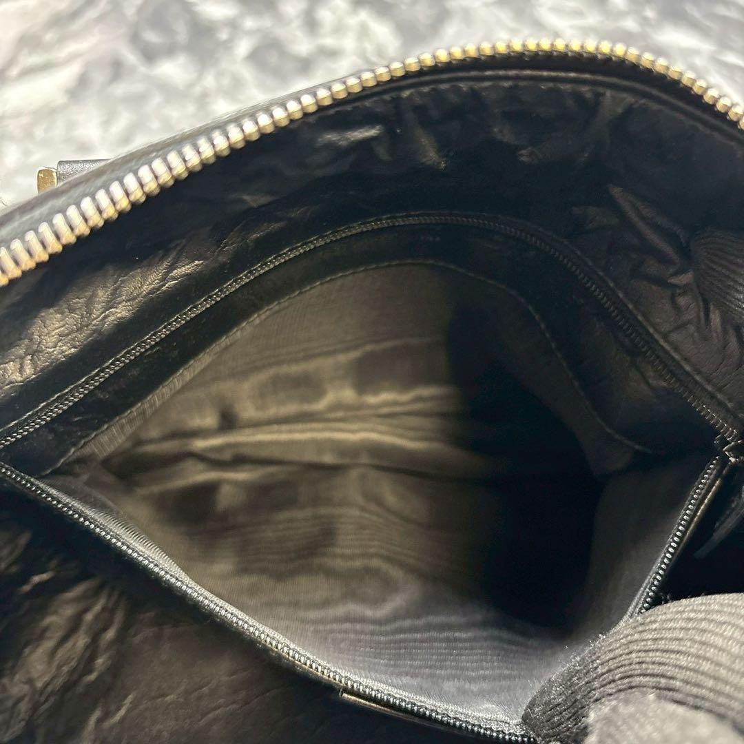 ✨美品✨GUCCI GG シェリーライン ハンドバッグ ミニボストン ブラック