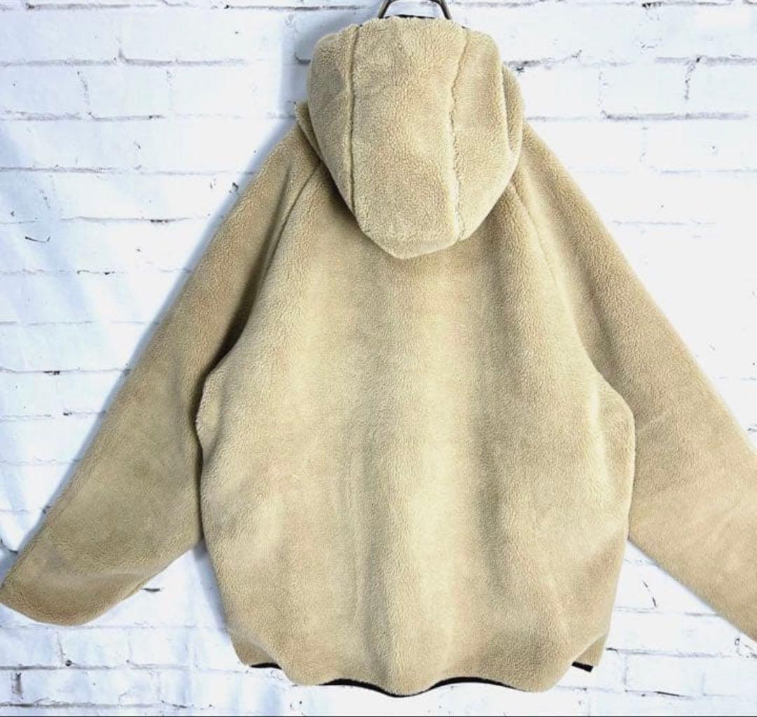 値下げ　STUSSY ベージュ フリースパーカー