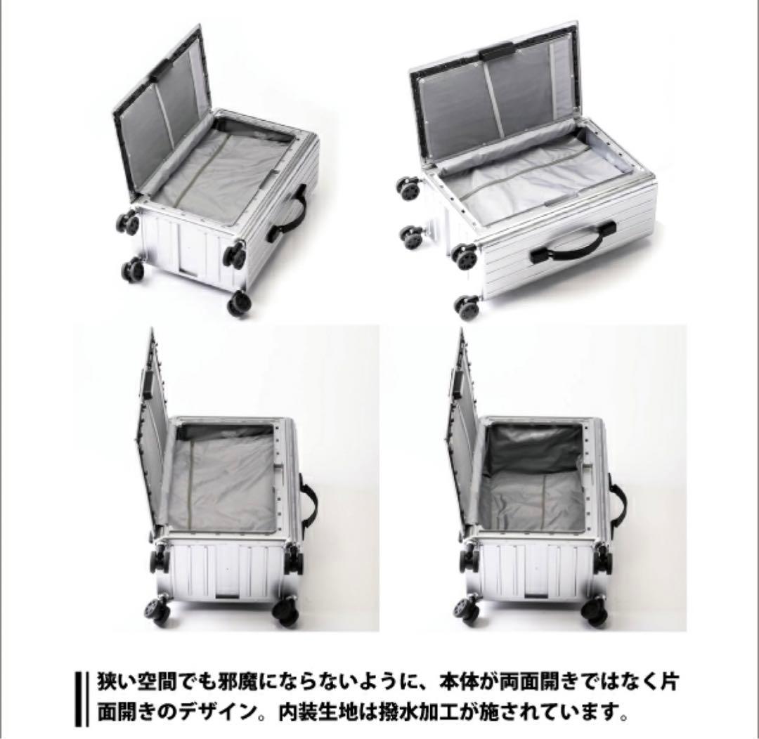 アンドフラット&FLATピンクメタリック折り畳みキャリーFL14-4-00001
