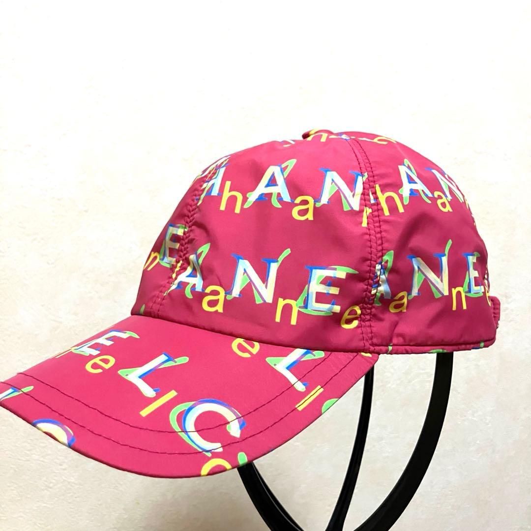 CHANEL シャネル ロゴ スナップボタン キャップ ピンク