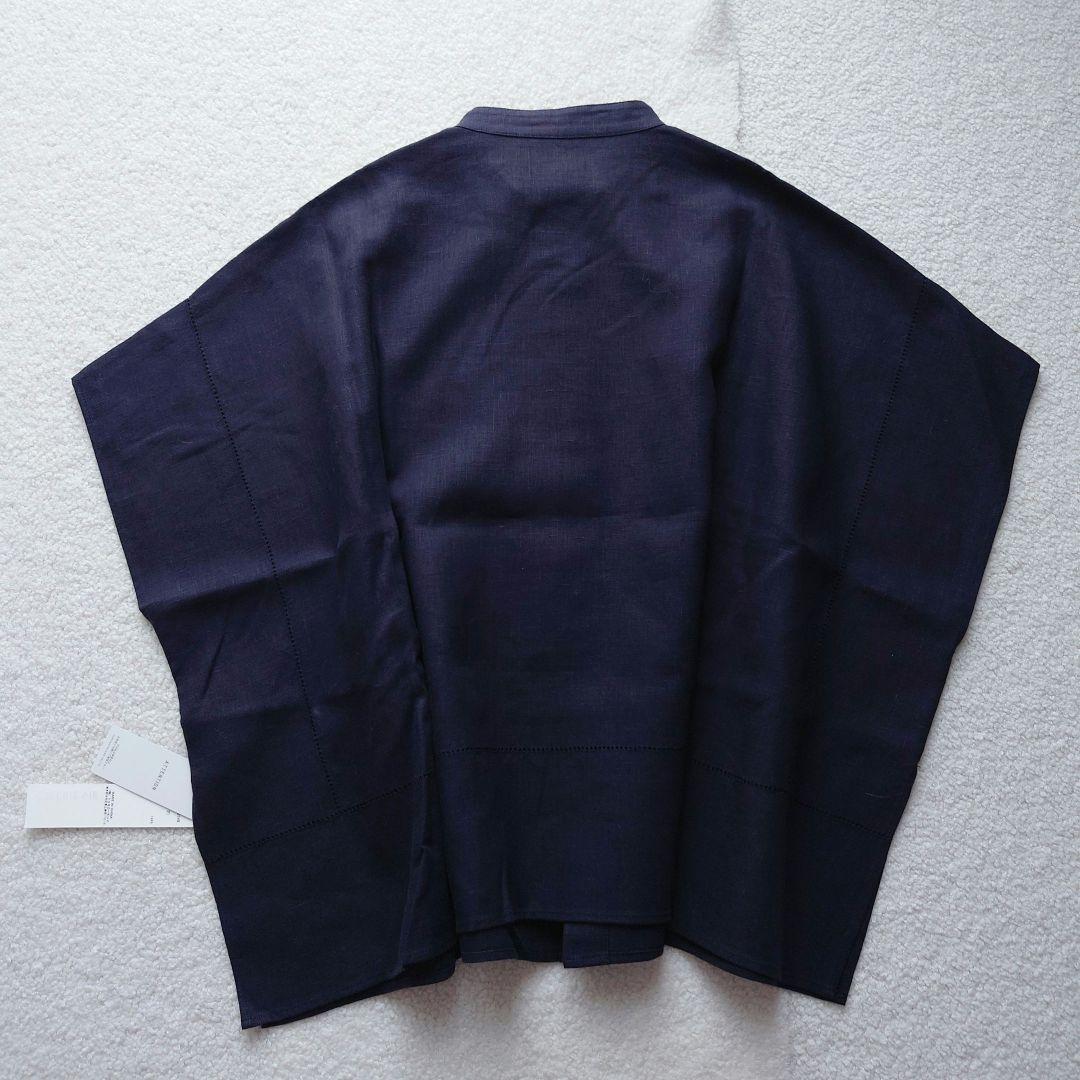 ル*ル様 タグ付 現行品 GALERIE VIE フレンチリネン スタンドカラー