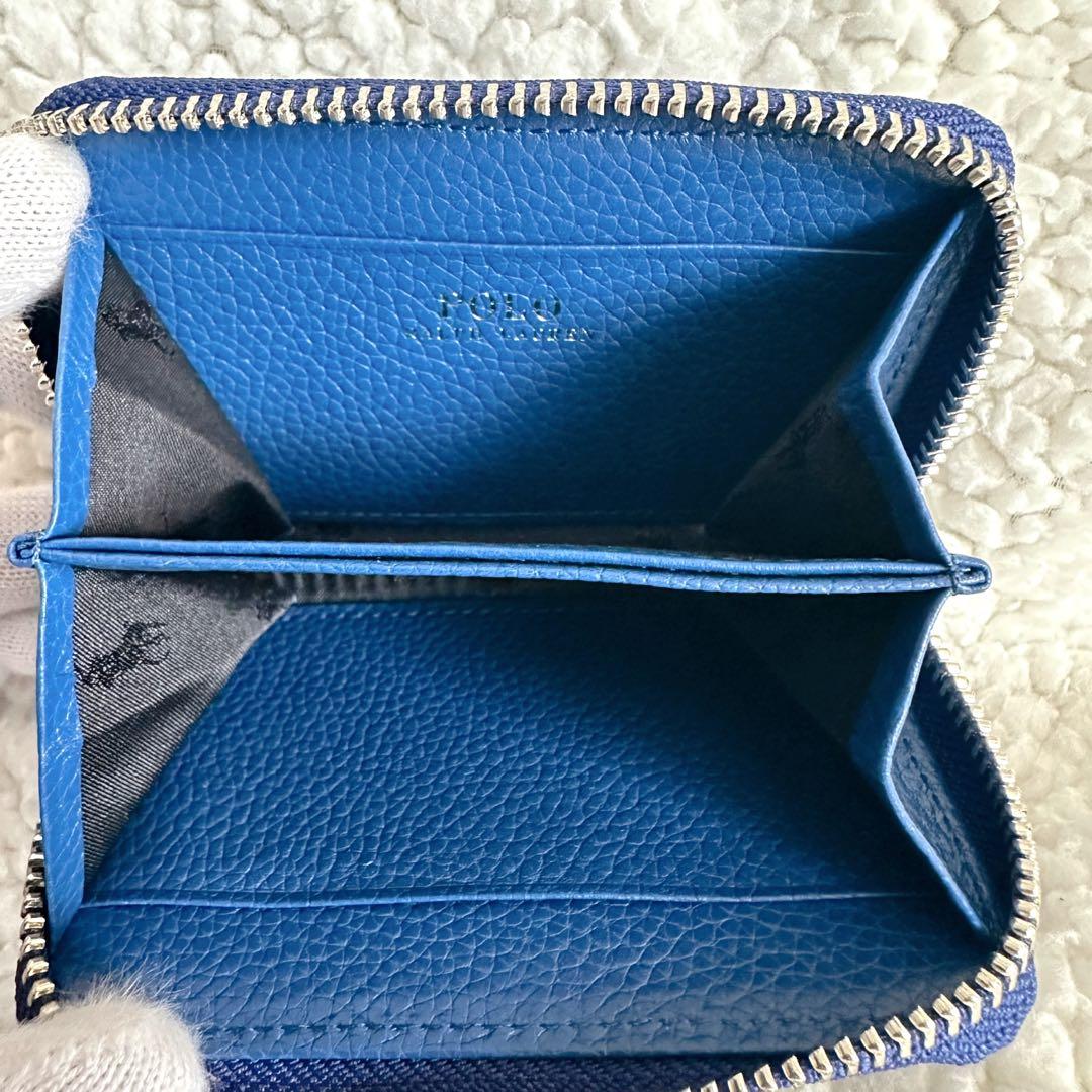 【未使用】ポロラルフローレン　ケース　ラウンドジップ　レザー　箱付き