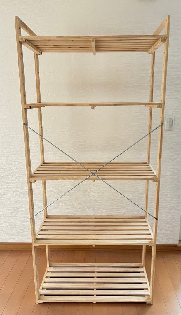 木製5段シェルフ (2セット購入希望の方はコメントください)