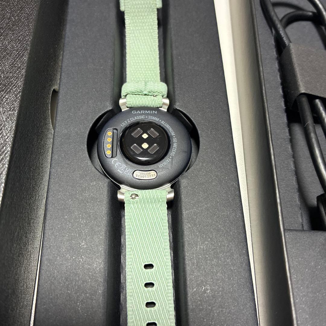 【美品】Garmin Lily 2 スマートウォッチ Sage Gray