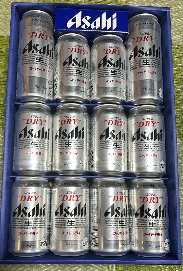 アサヒ　スーパードライギフト　２箱　キリン　スプリングバレー3種　１箱