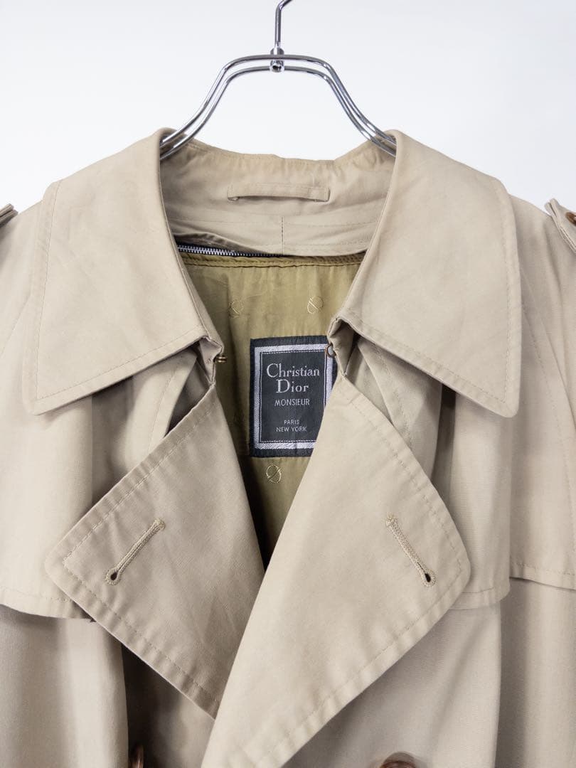 80s Christian Dior ライナー付きトレンチコート ヴィンテージ