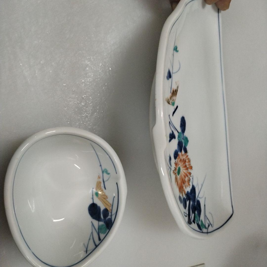 花模様会席皿5組セット