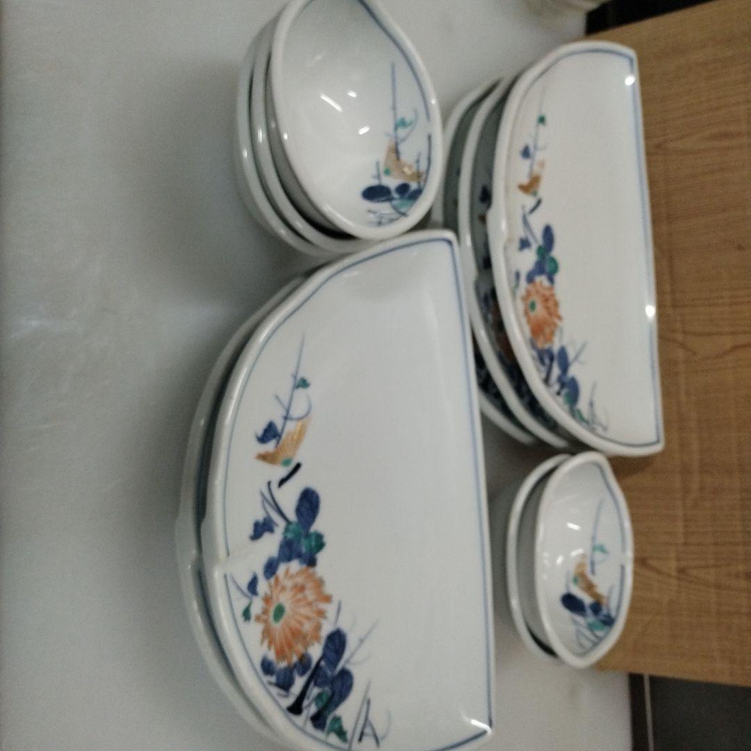 花模様会席皿5組セット