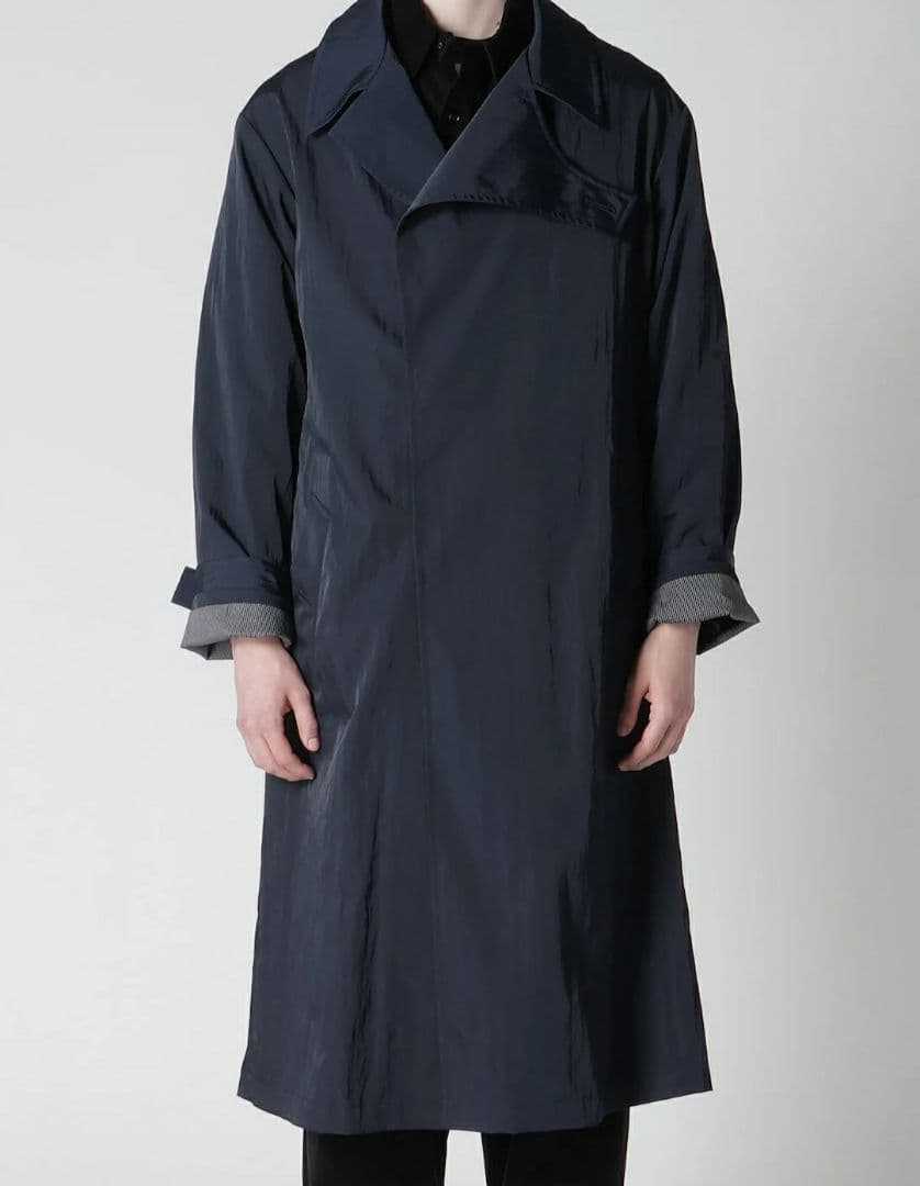 ジャケット・アウター yohjiyamamoto NYLON TWILL ASYMMETRY COAT