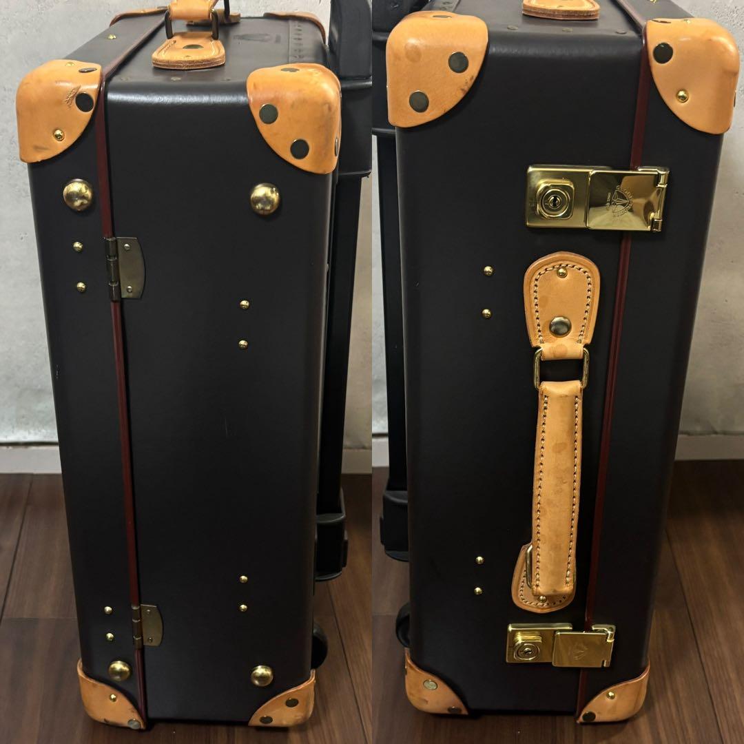 ［美品］グローブトロッター　オリジナル　スーツケース　ネイビー　ヌメ革
