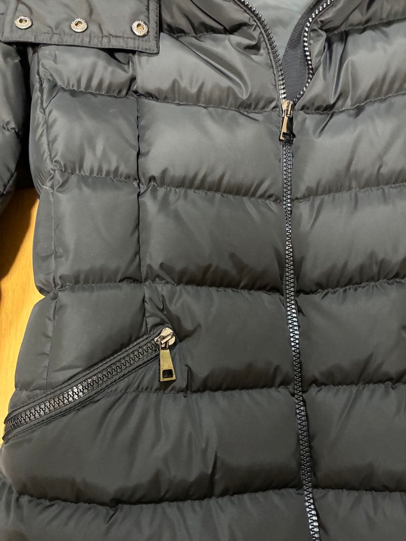 らっくん 美品　MONCLER フラメッテ　フード付きロングダウン