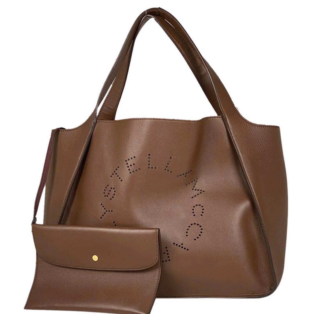 Stella Logo Tote Bag ステラ ロゴ トートバッグ ブラウン