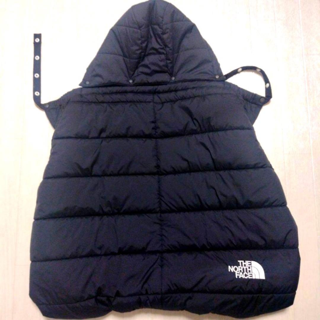 ノースフェイス 抱っこ紐カバー ベビーシェルブランケット　黒