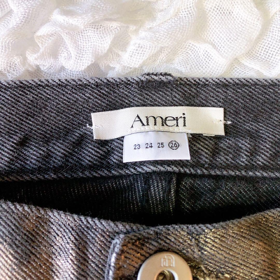 Ameri アメリ FOIL STRAIGHT COLOR DENIM 26