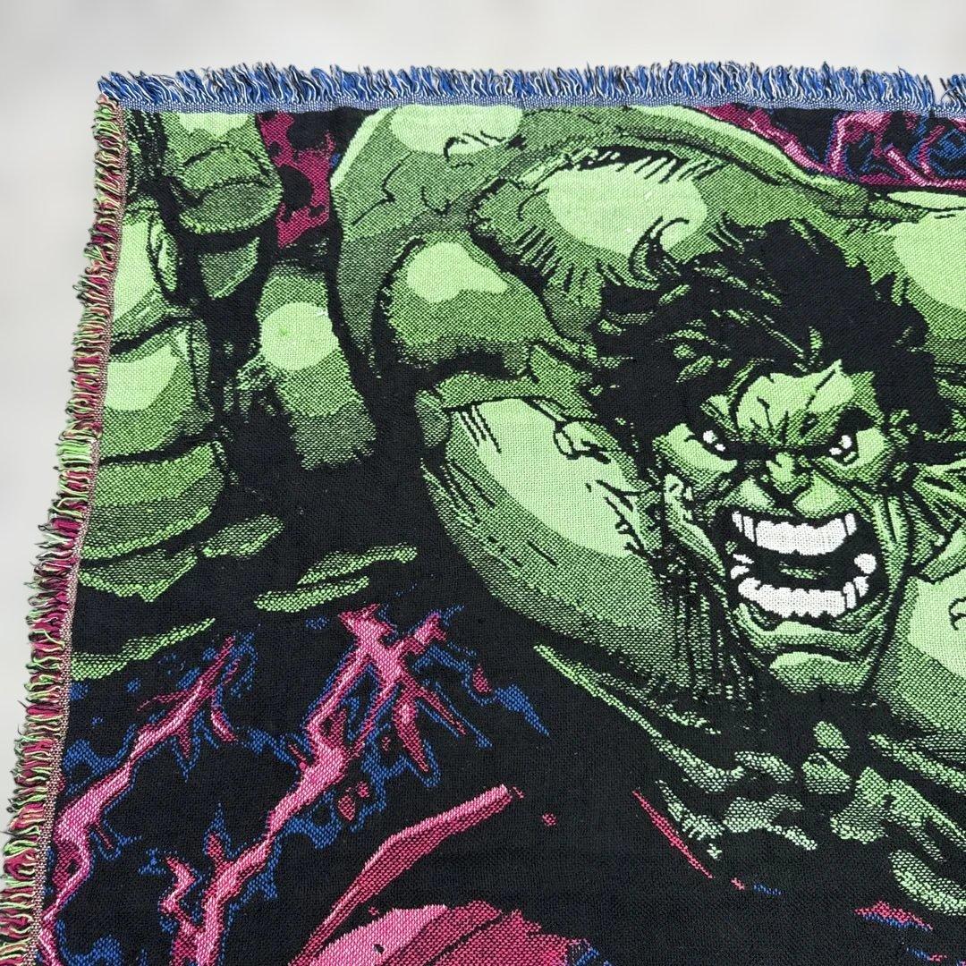 マーベル　ハルク　ブランケット　マルチカバー　ソファーカバー　142x106