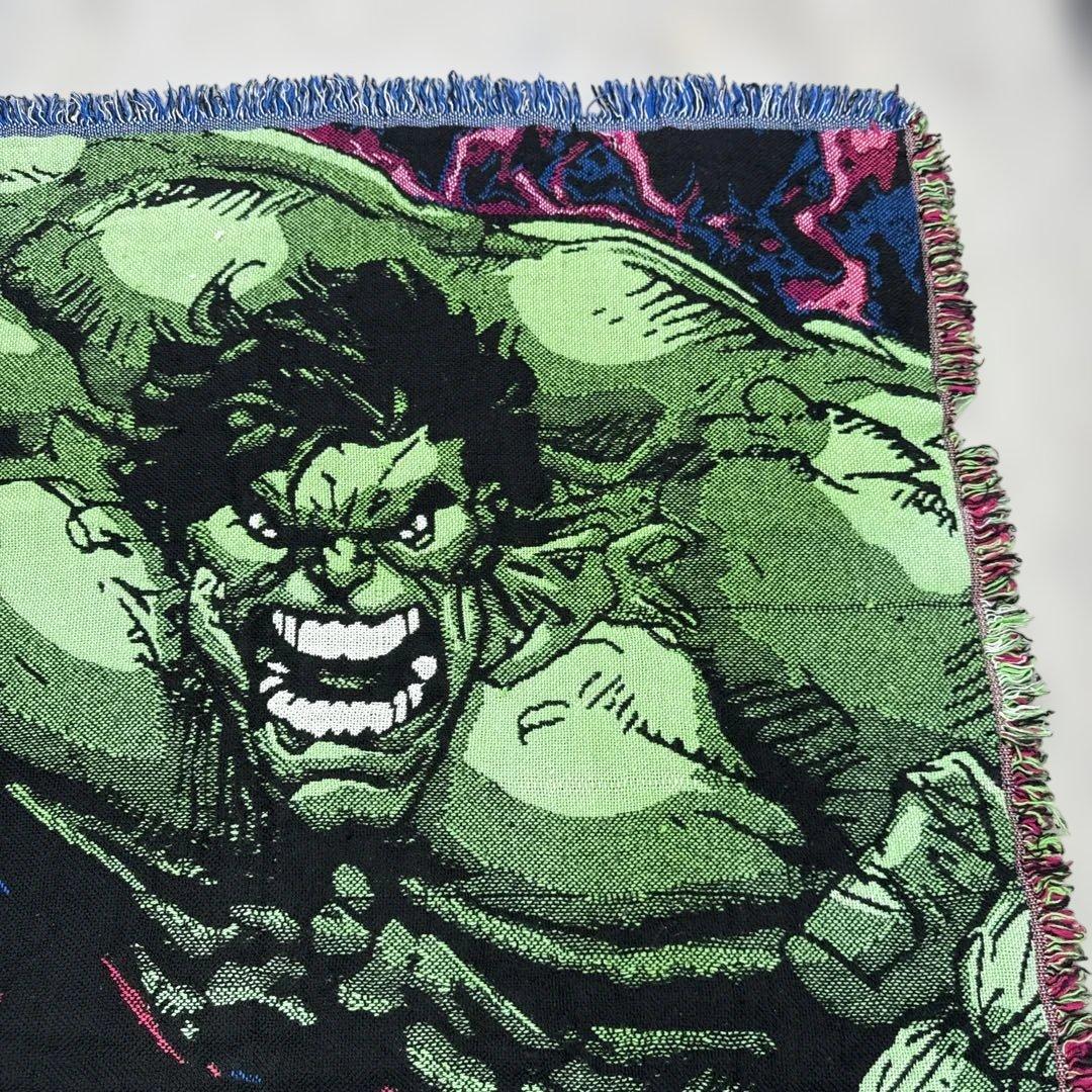 マーベル　ハルク　ブランケット　マルチカバー　ソファーカバー　142x106