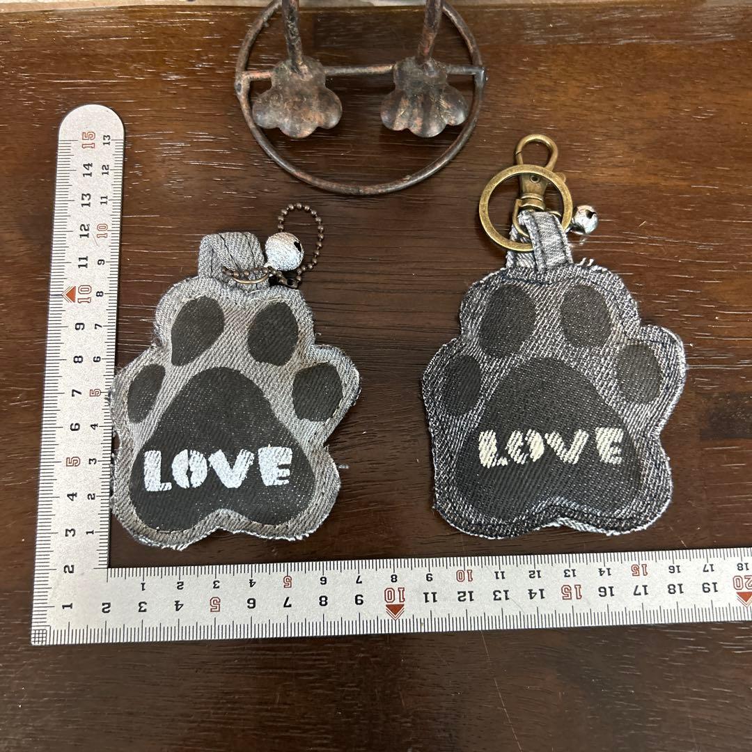 デニムリメイク 肉球チャーム 犬 猫 どうぶつ15/16