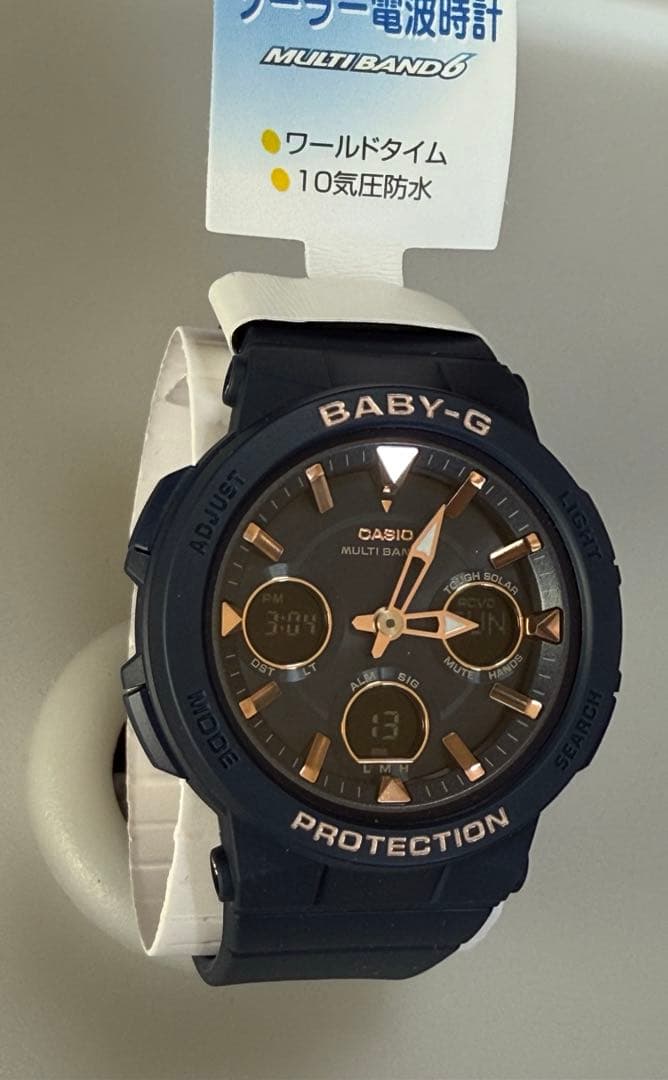 カシオ　Baby-G わネイビーブルー電波ソーラー新品