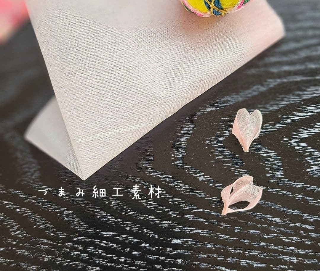 ブライス　ドールSize簪　桜　髪飾り　つまみ細工　アウトフィット