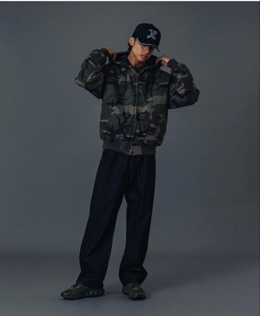 ジャケット・アウター PATCHED OLD ENGLISH HOODED WORK JACKET