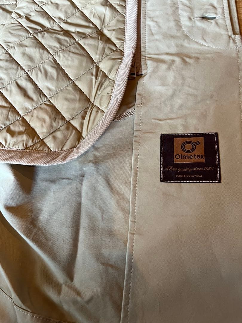 新品未使用/イギリス製 ステンカラーコート ベージュ