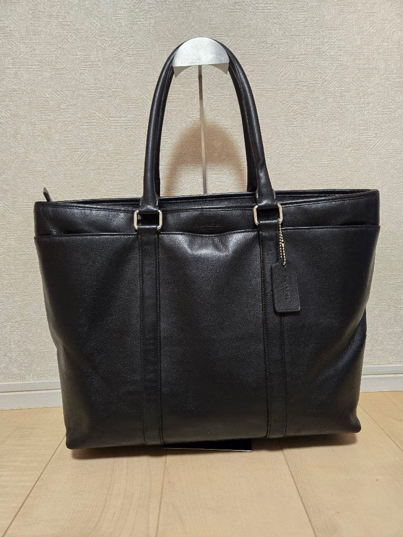COACH コーチ メトロポリタン 大容量 トートバッグ 肩がけブラックA4可