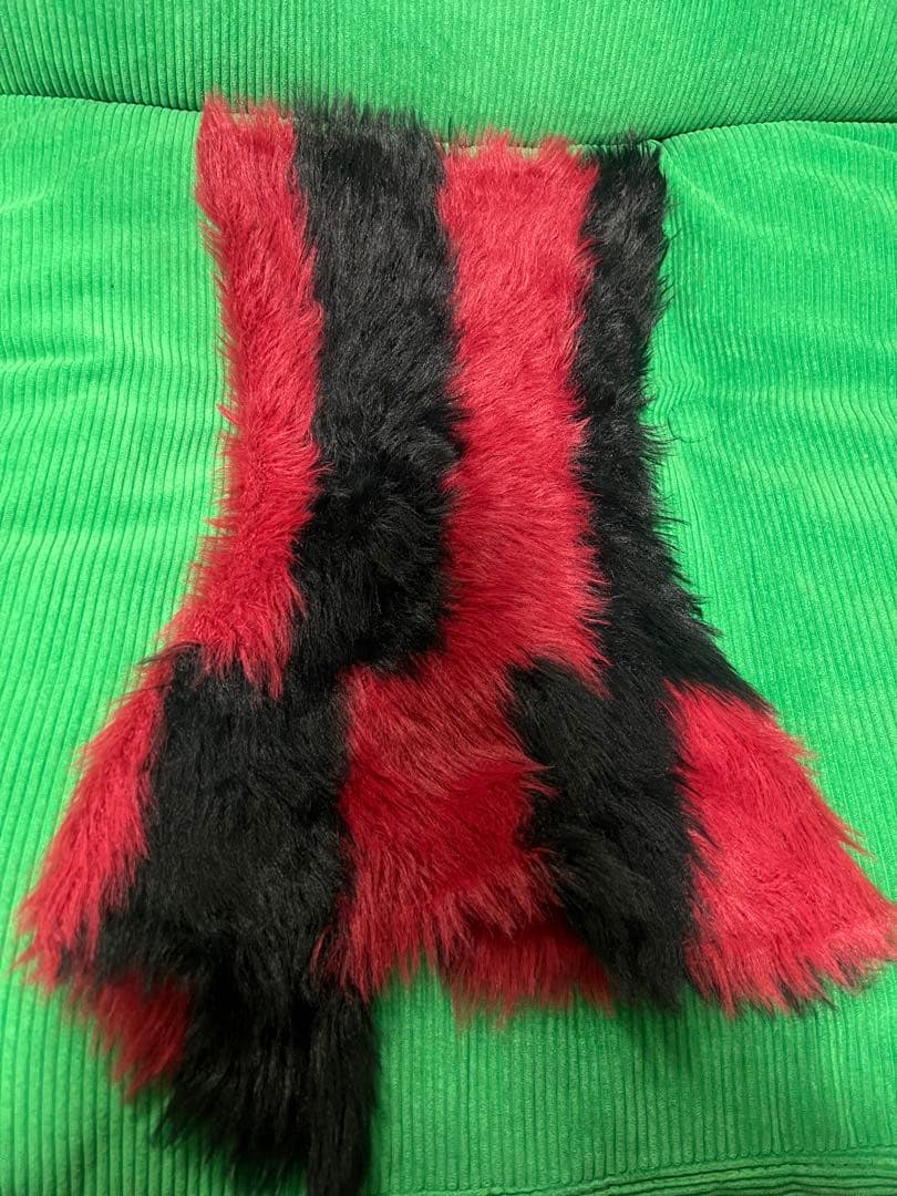 LAD MUSICIAN SHAGGY BORDER KNIT スヌードカート