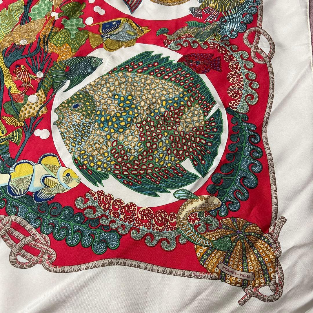 エルメス スカーフ　カレ　深海