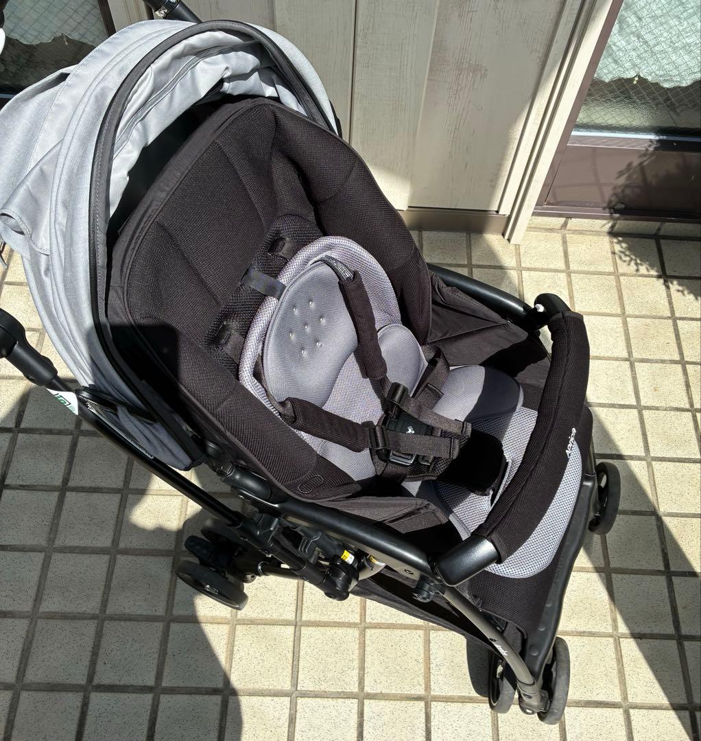 美品★Aprica★ベビーカー★ラクーナビッテクッション★グレー 無地★取説あり