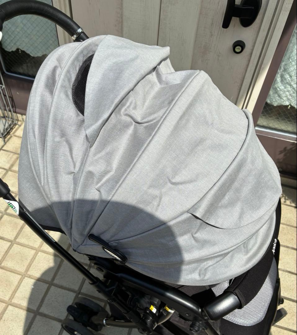 美品★Aprica★ベビーカー★ラクーナビッテクッション★グレー 無地★取説あり