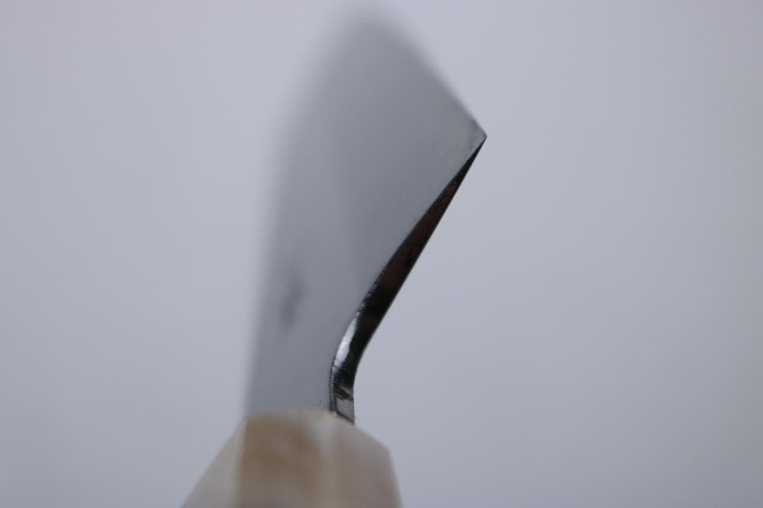 田中義一作 切付牛刀 包丁 青一 堺打刃物 黒檀柄 210mm 箱無し