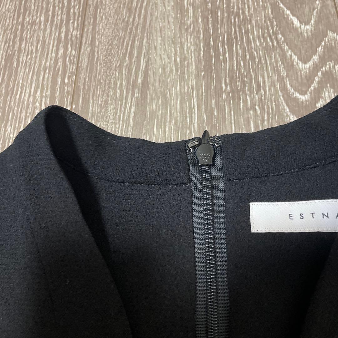 ESTNATION ブラック ノースリーブ オールインワン美品