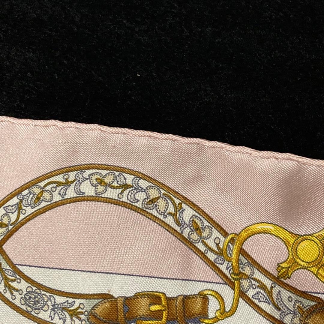 HERMES カレ40 Festival 祭典　スカーフピンク　シルク　エルメス