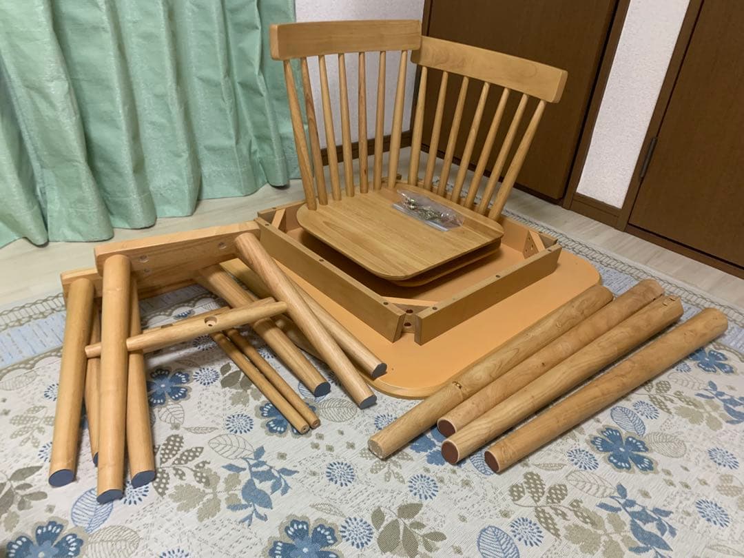 ナチュラルウッド　ダイニングテーブル　(椅子別売り)