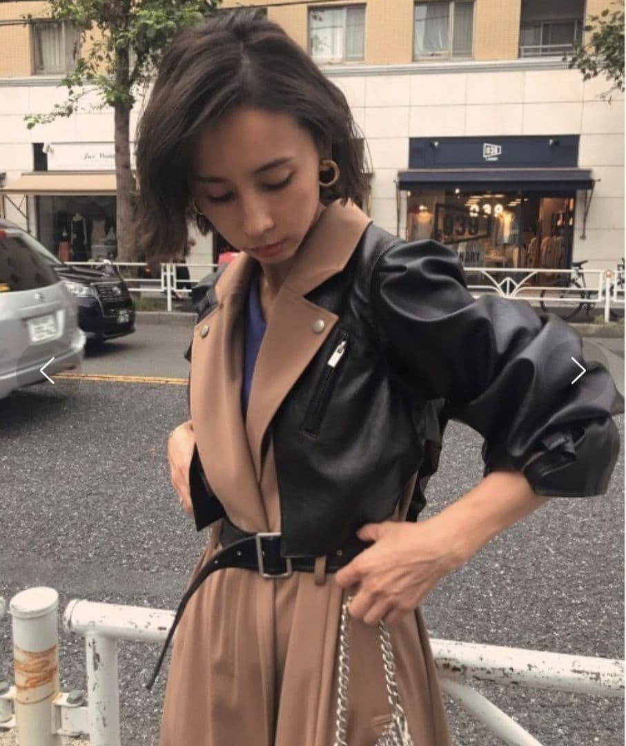 AMERI トレンチ　コート　ロング　春　秋