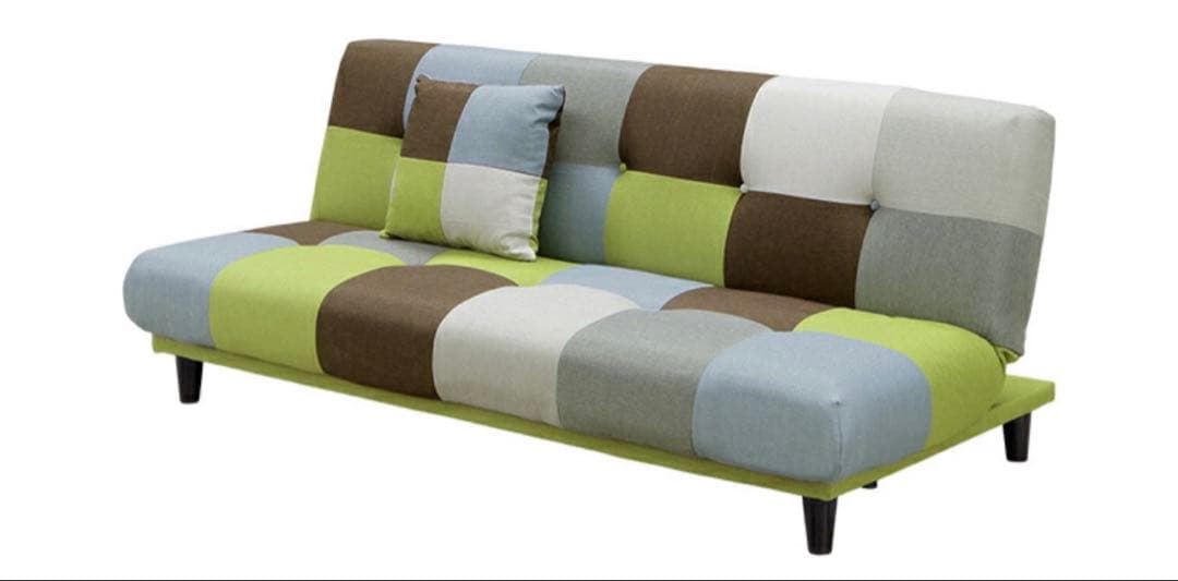 ブルー ソファベッド 180cm