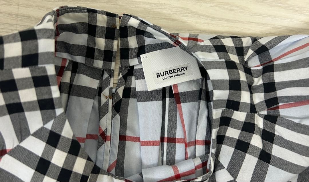 BURBERRY チェック柄 半袖ワンピース 150〜160