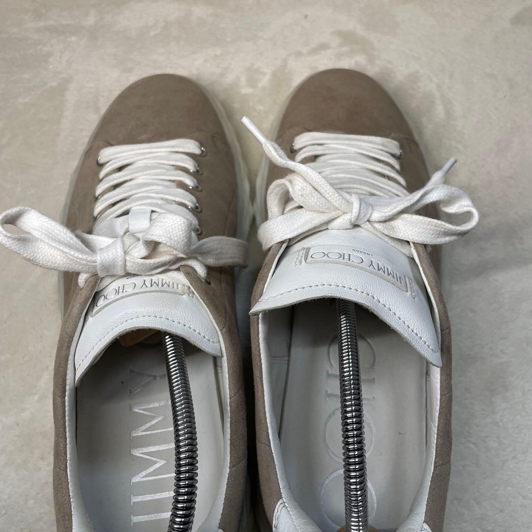 【美品】JIMMY CHOO DIAMOND LIGHT スニカー 42